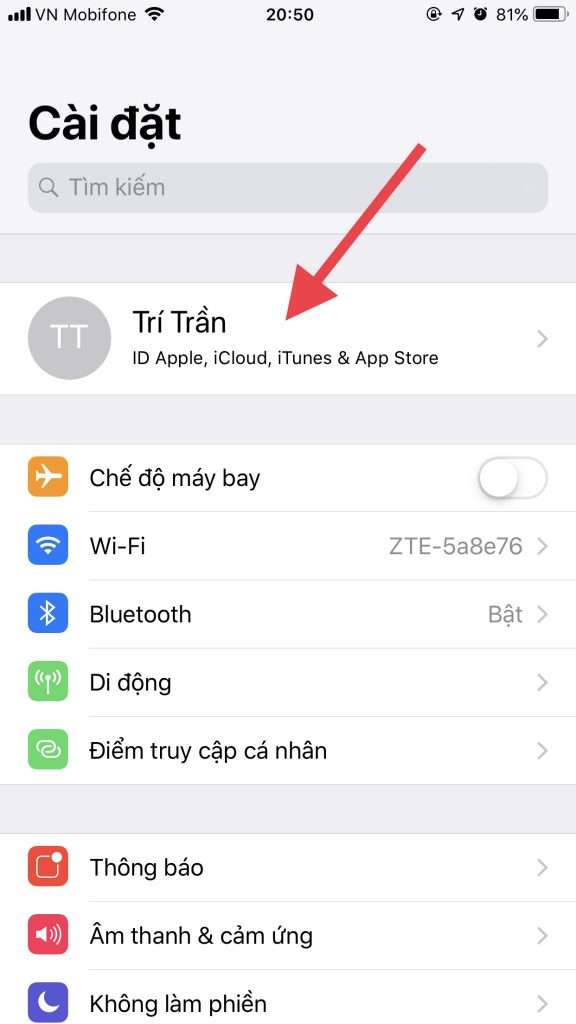 Liên kết MoMo với App Store