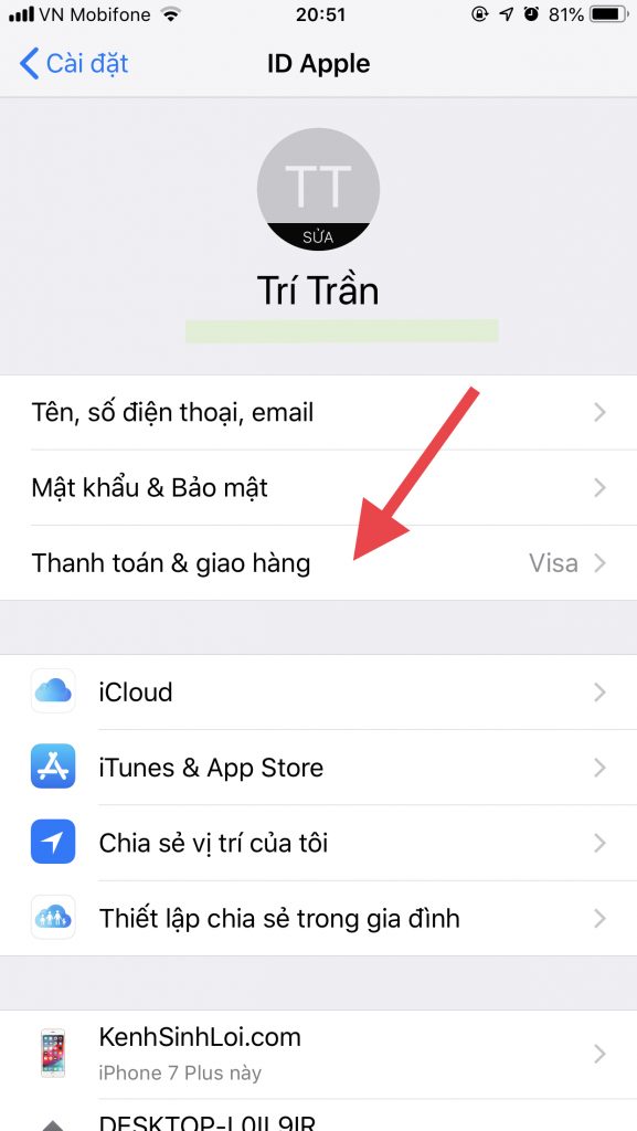 Liên kết MoMo với App Store