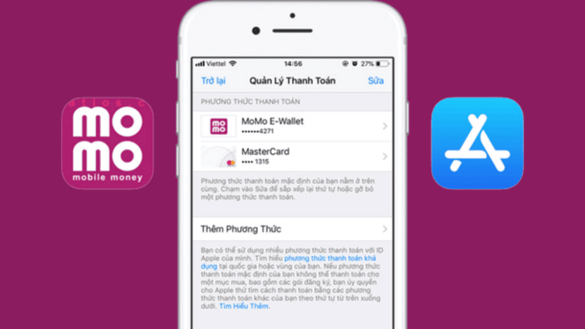 Hướng dẫn thanh toán icloud qua Momo