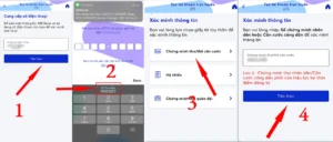 Nhập số điện thoại và chọn loại giấy tờ
