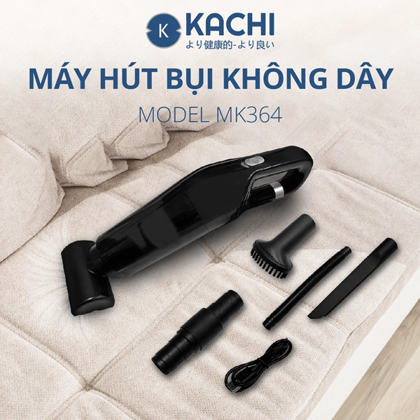 Máy Hút Bụi Cầm Tay Không Dây Pin 3600mAH KACHI MK364